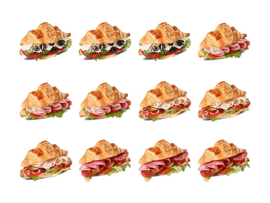 Platou de mini sandwich-uri pentru 2–6 persoane